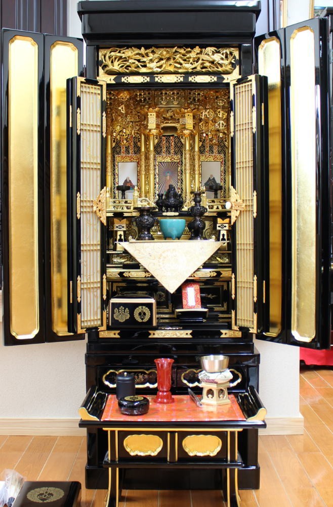 仏壇 金仏壇 浄土真宗西・東 紀の国15号 レビューで真宗専用仏具