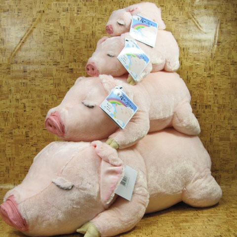 ぬいぐるみ ブタ 豚 ぶた シナダ 幸福のぶた S : ぬいぐるみのくまくま