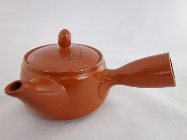 朱泥急須 即納 茶こし網付き 細字 TC-0404 急須 陶器 茶器