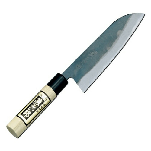 藤次郎 F-698 黒打砥出し三徳 165mm 白紙鋼両刃仕上シリーズ