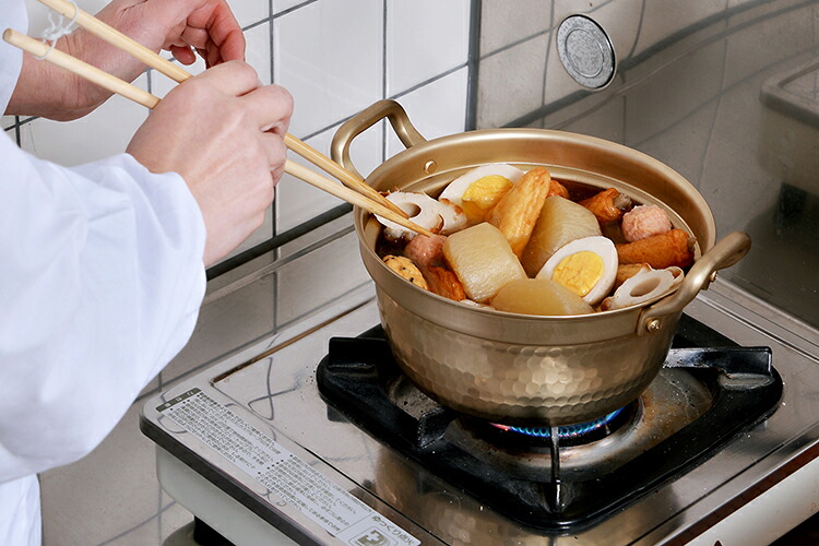 北陸アルミニウム アルミ段付なべ (木蓋付) 18.5cm 小伝具 ホクア