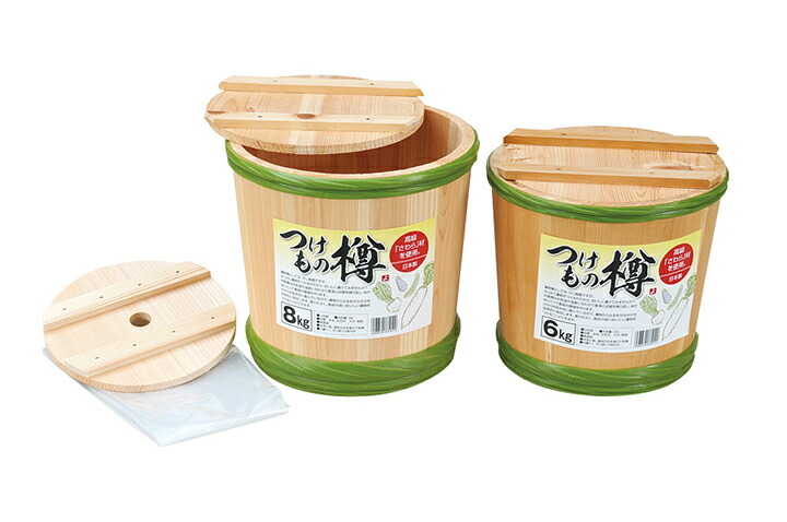 てまひま工房 漬物桶 6kg用 《89240》 ヤマコー ようび 木製 檜 椹