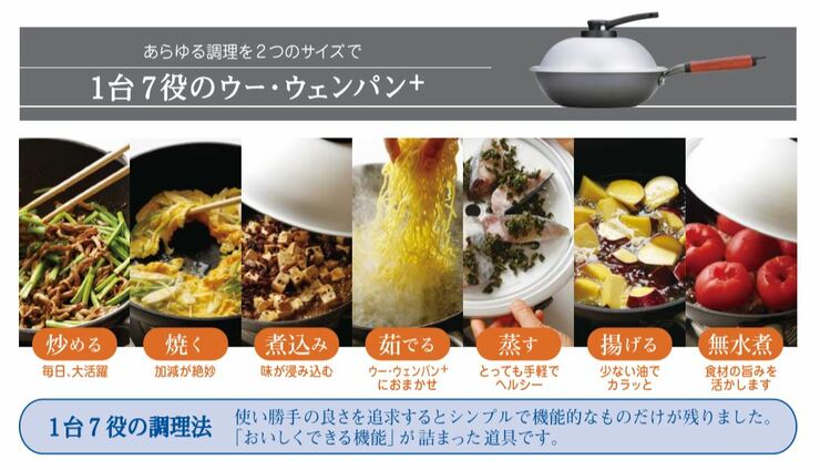 北陸アルミニウム フライパン ウーウェンパン + 28cm ホクア 日本製