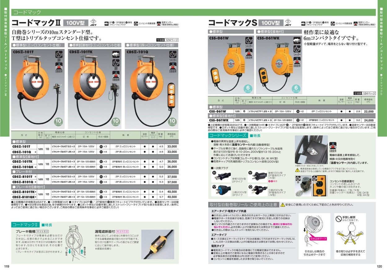 ハタヤ CDSII-101TK コードマックII標準型(接地型) :90117814:クニモト