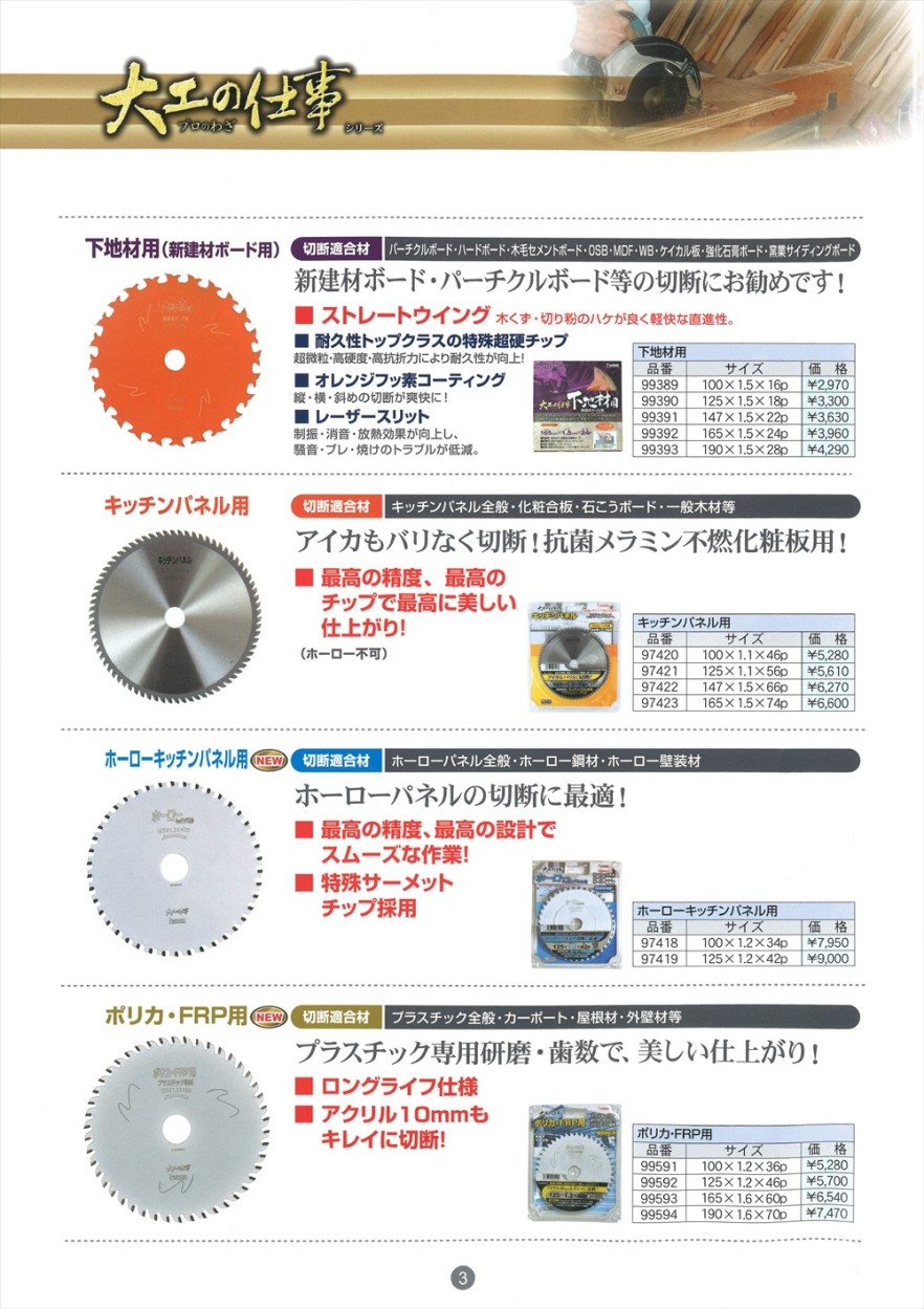 アイウッド 大工の仕事 ポリカ・FRP用 125×1.2×46P 99592 :47140y1:クニモトハモノヤフー店 - 通販 -  Yahoo!ショッピング