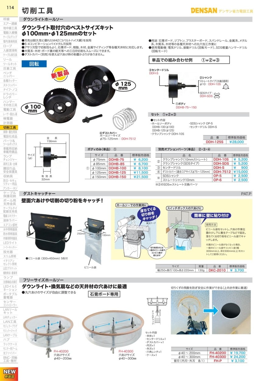 ジェフコム フリーサイズホールソー φ40〜300mm FH-40300 : 88593141