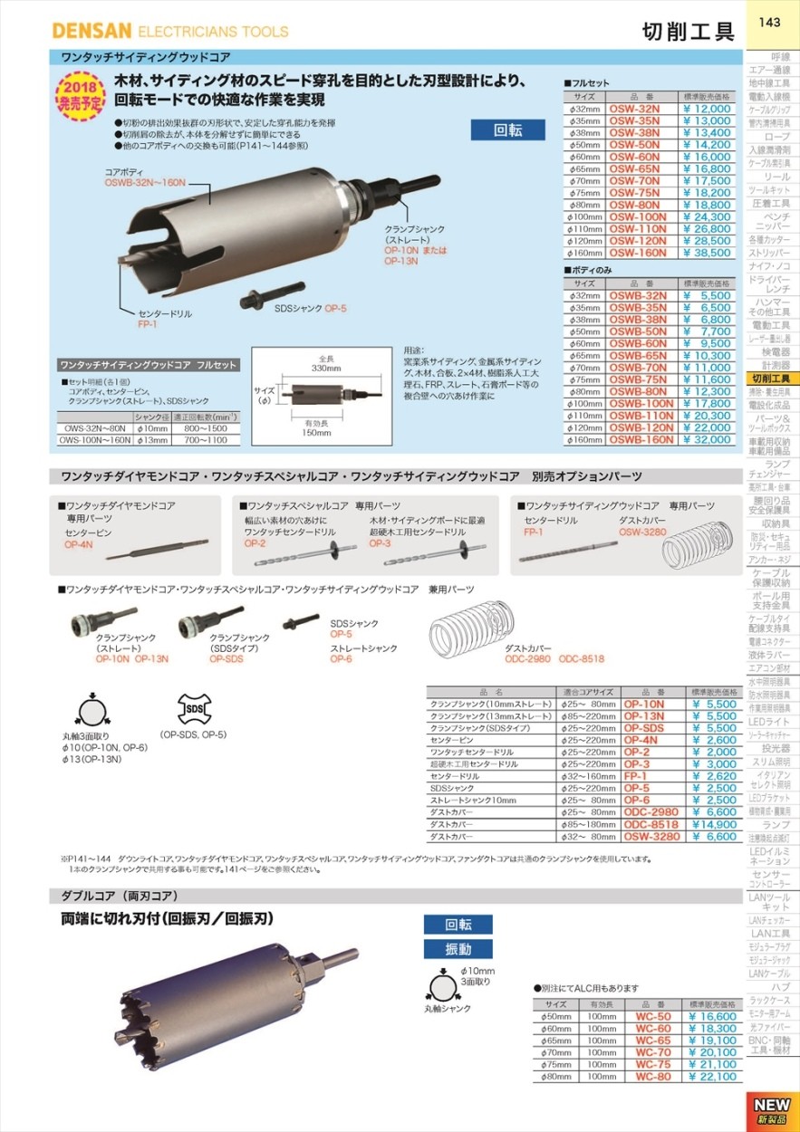 超目玉12月 OSWB-38N：ワンタッチサイディングウッドコア（ボディ