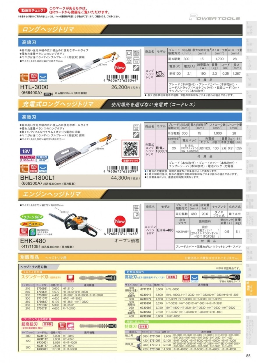 リョービ(RYOBI) ヘッジトリマ用替刃(高級刃)360mm(高剛性タイプ