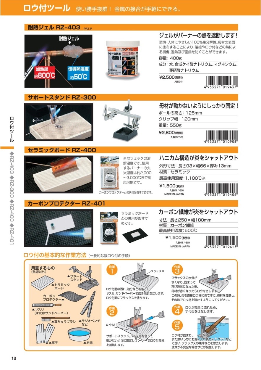 大放出セール メール便可 新富士バーナー カーボンプロテクター RZ-401 ロウ付作業用アクセサリー