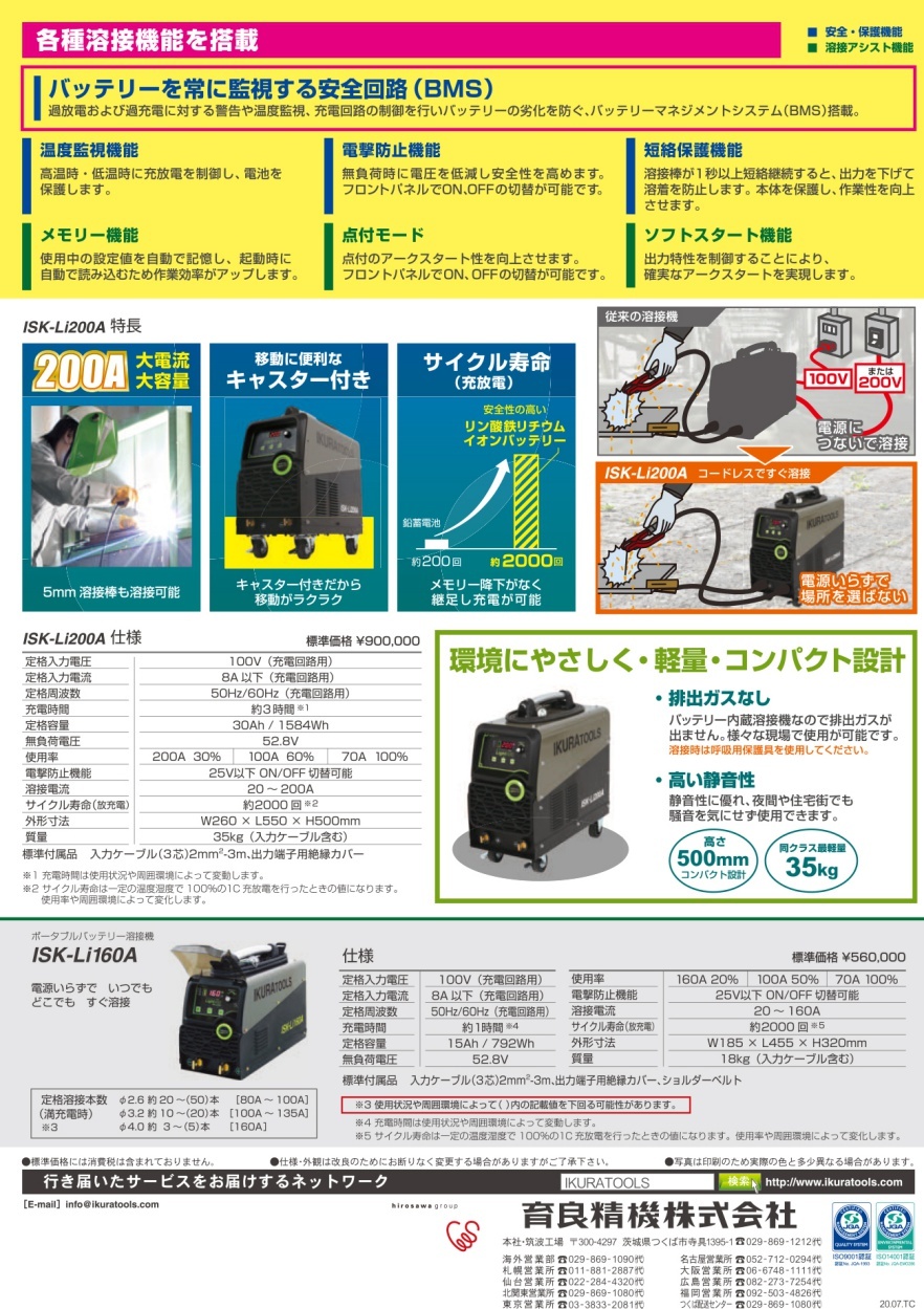 返品送料無料 ポータブルバッテリー溶接機 ｉｓｋ ｌｉ２００ａ 育良精機 送料無料 代引不可 Dprd Jatimprov Go Id