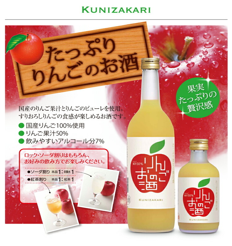 中埜酒造 國盛 りんごのお酒720ml×2ケース 全12本