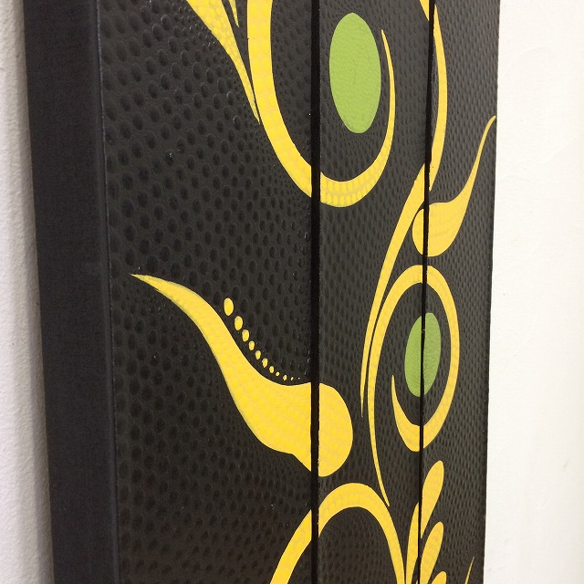 ドットアート 3連 C W45×H90 (1071) アートパネル モダン 壁掛け バリ