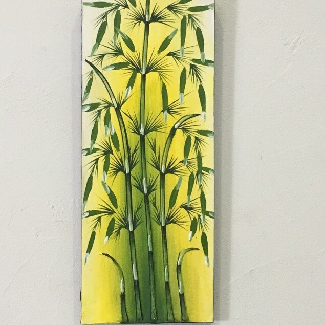 【在庫処分】バリ島バンブーアート油絵60×80cm通常22,000円がなんと！ 在庫処分】バリ島バンブーアート油絵60×80cm通常22，000円がなんと！