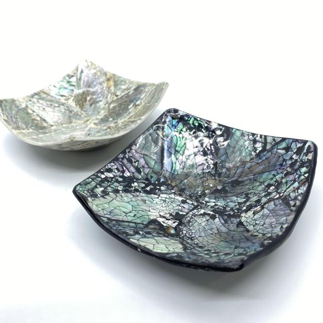 シェル トレイ 黒 白 小 アクセサリー入れ ディスプレイ 貝殻 バリ島