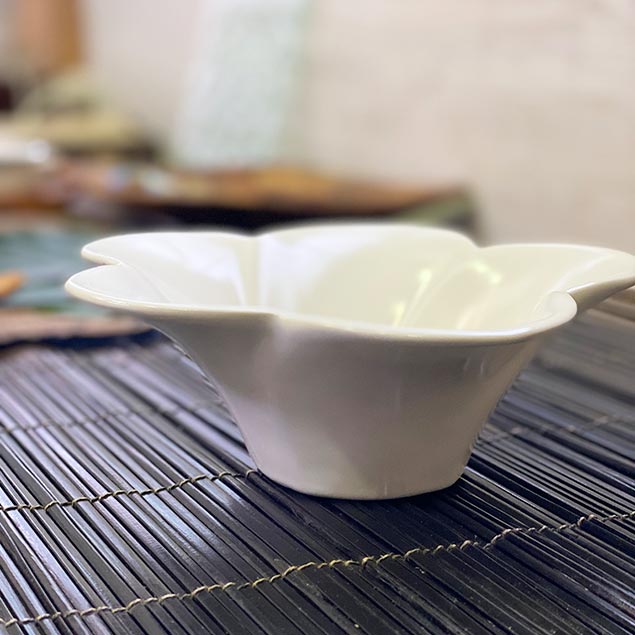 ボウル 鉢 セット フランジパニ 白 2個1セット バリ ジェンガラ 正規品