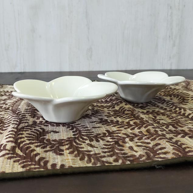 ジェンガラ 小鉢 プルメリア 2個1セット 白 ピンク バリ 正規品 食器