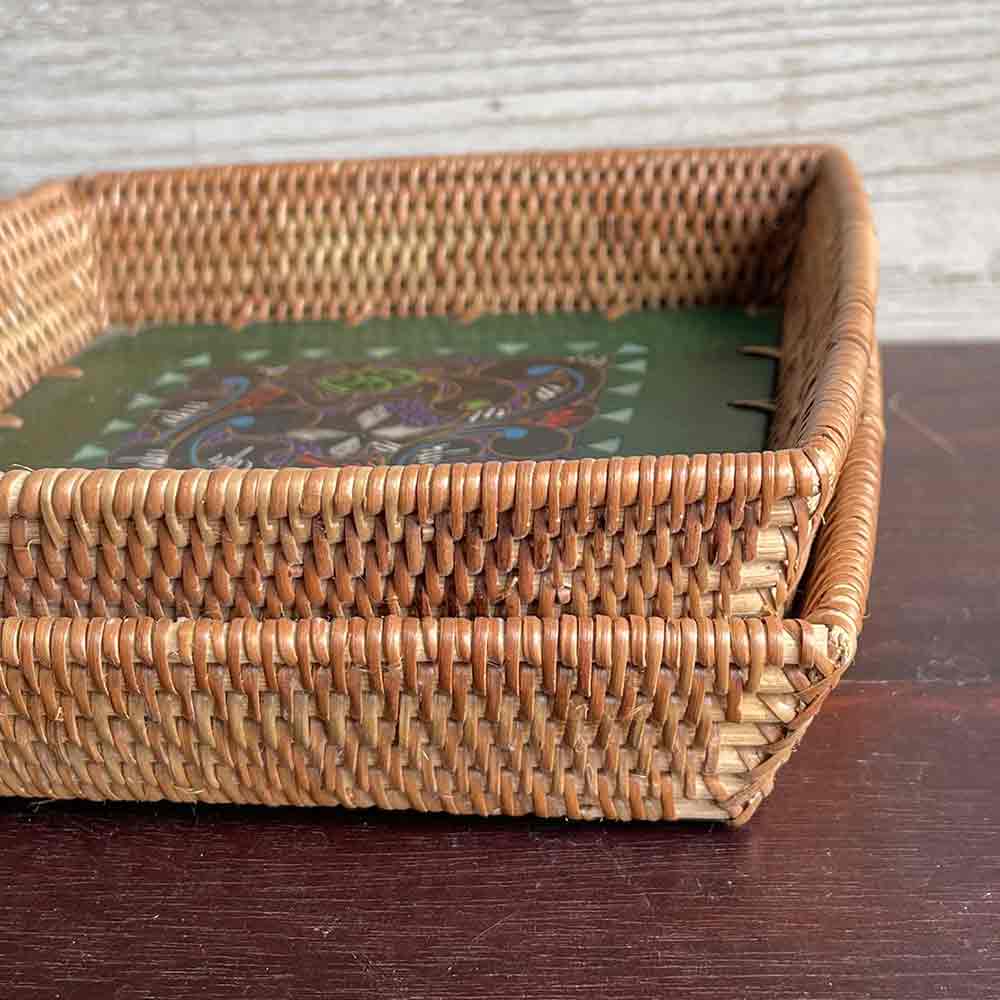 アタ バスケット トレイ 6タイプ 正方形 15×15cm 籠 かご カゴ 小物