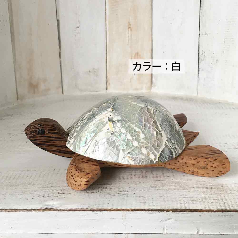 灰皿 卓上 カメ 亀 かめ シェル 木製 3色 アッシュトレイ 喫煙具