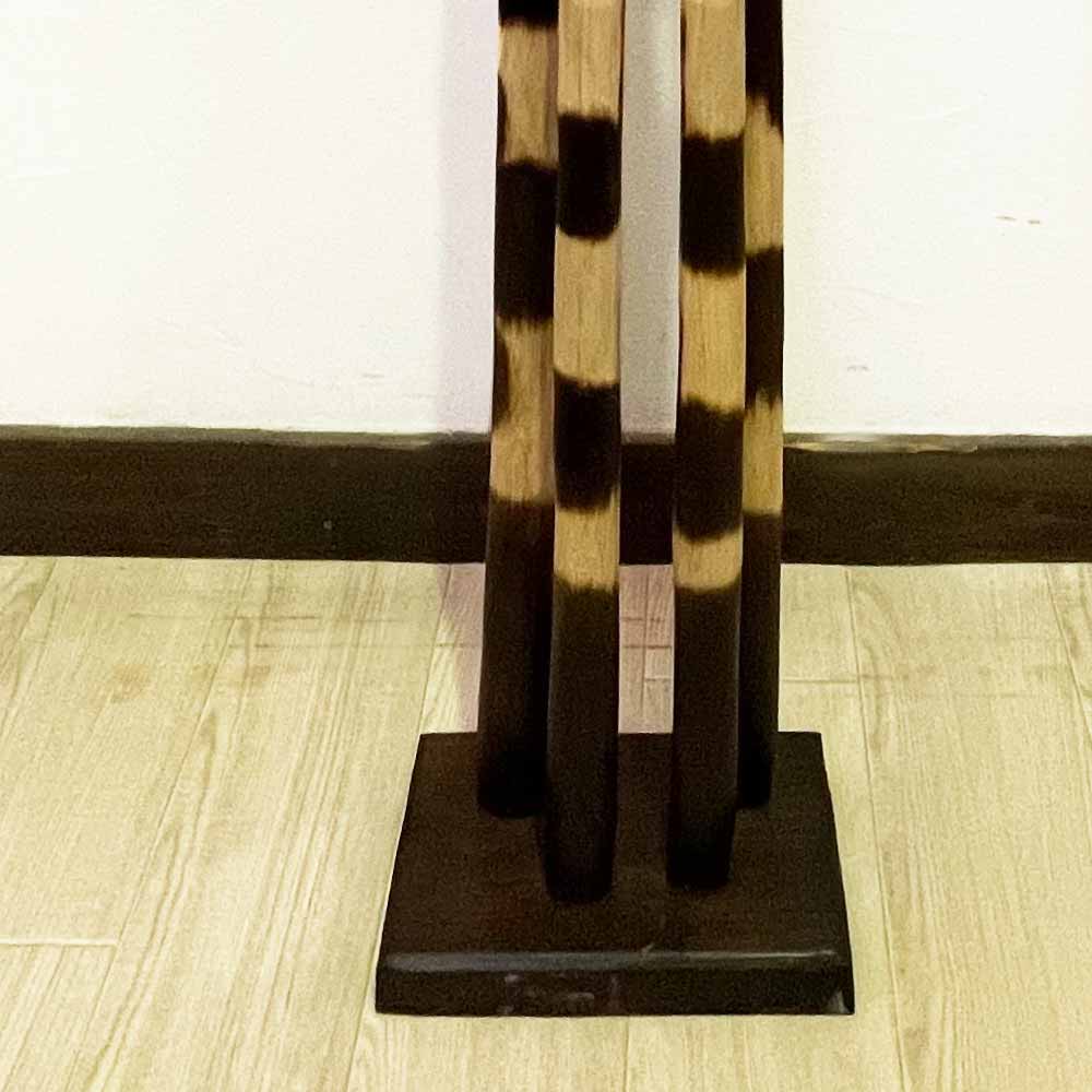 木彫り キリン150cm キリンの木製オブジェ バリ アジアンインテリア