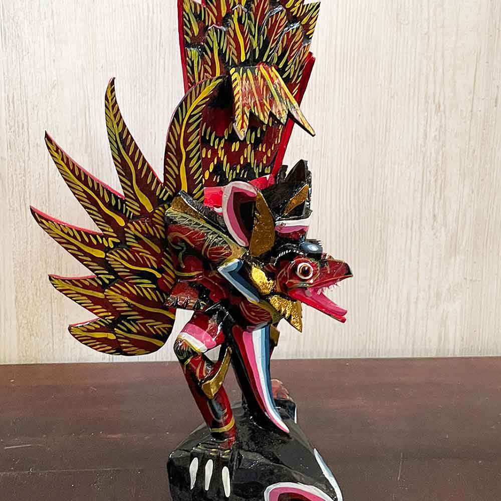 ガルーダの置物 霊鳥 ガルーダ H35cm S 木製 オブジェ