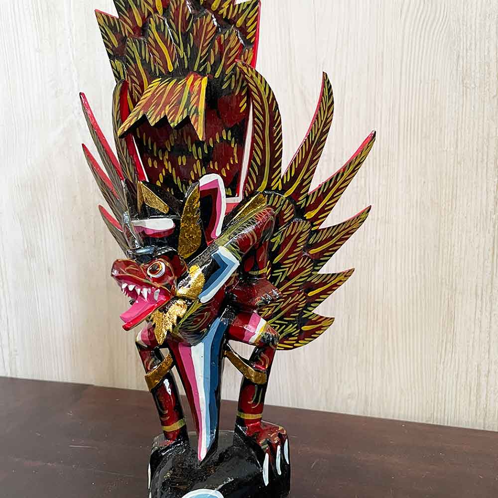ガルーダの置物 霊鳥 ガルーダ H35cm S 木製 オブジェ