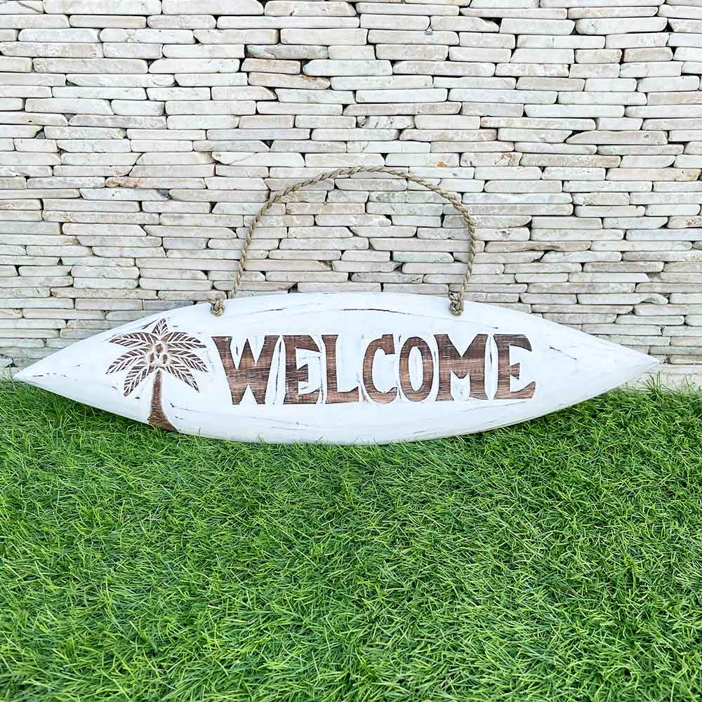 サーフボード 看板 ウェルカムボード welcome ボード ハワイインテリア ウェルカムプレート welcome WELCOMEボード サーフボード型