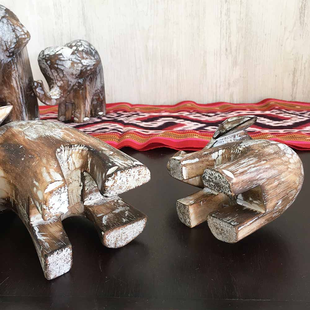 バカラ 象 ゾウ 大型フィギュリン 美品 エレファント 置物 一体Ω