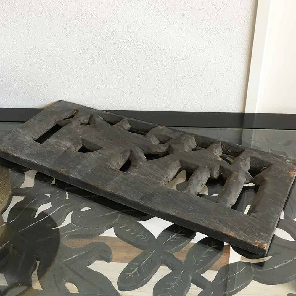 アジアン雑貨 木製 レリーフ ゾウ 象 W50cm ゴールド 金 アートパネル