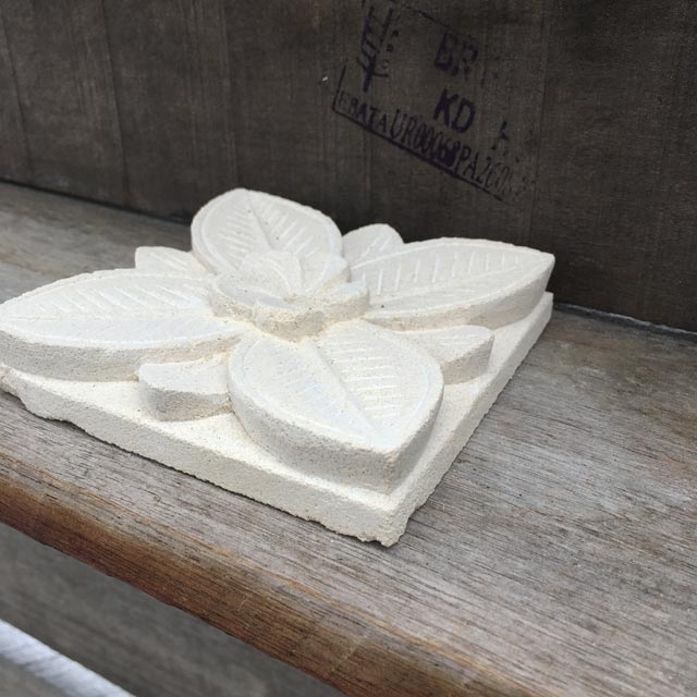 楽天市場】ストーンレリーフ 80×30cm プルメリア 花柄 白