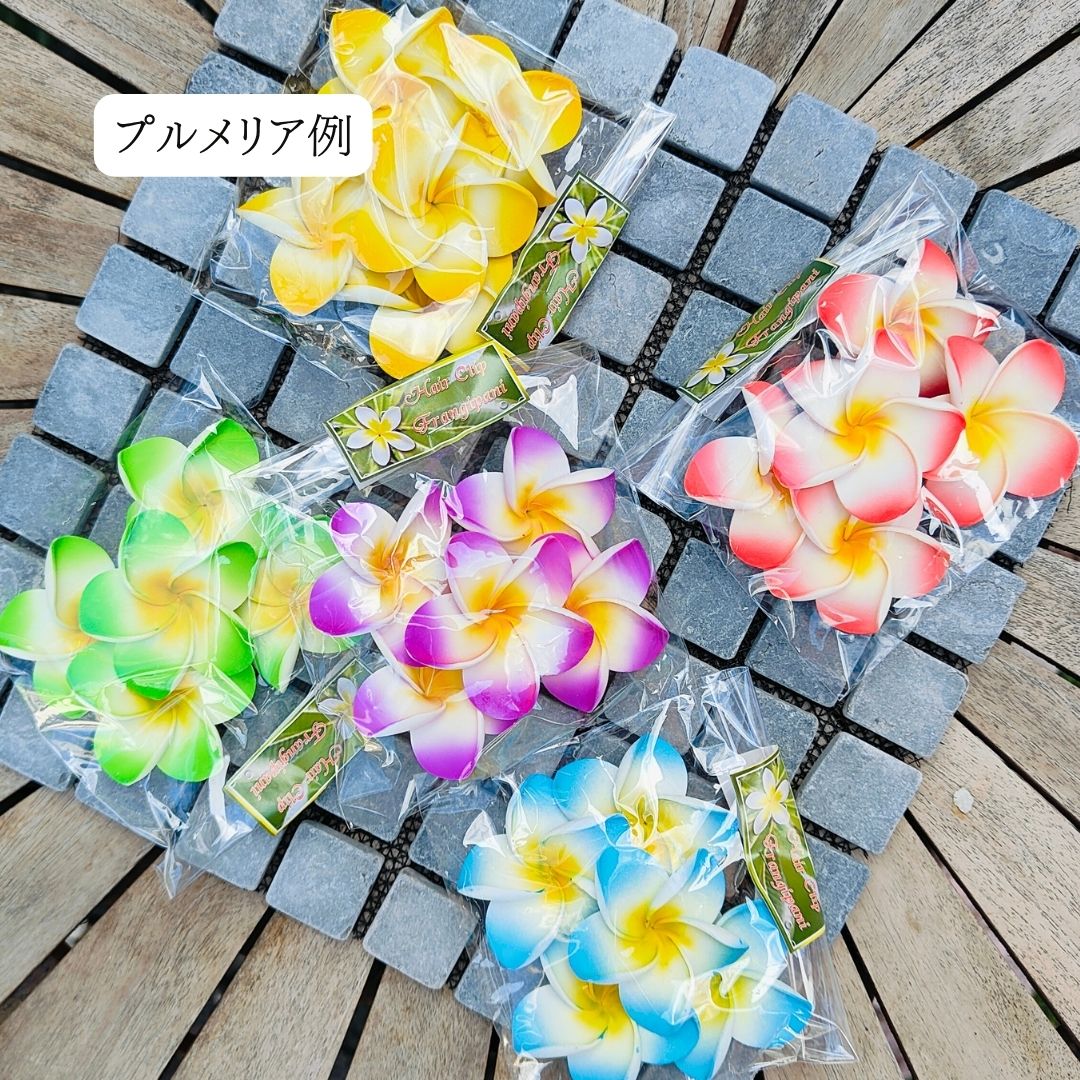 石像 ガネーシャ 置物 お香立て プルメリア 造花 セット寝そべり