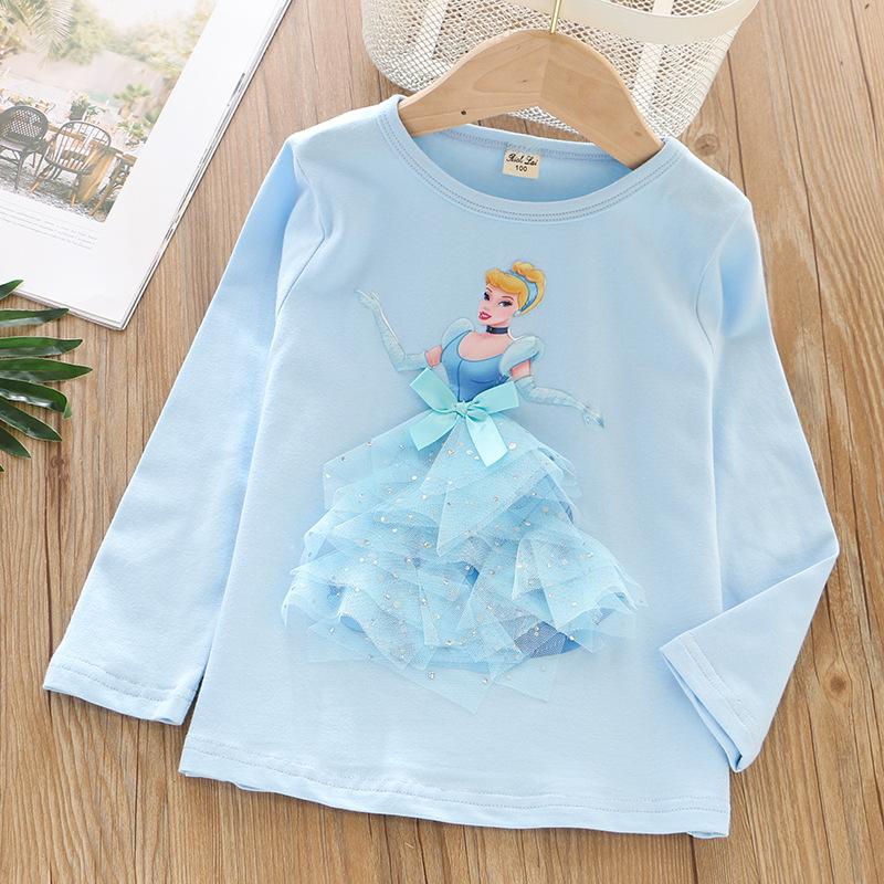 アナ雪 エルサ ソフィア シンデレラ Tシャツ ベビー キッズ 子供服 女の子 綿100％ 長袖 トップス カットソー 春 秋 通園 通学 おしゃれ 可愛い｜kurarastore｜06