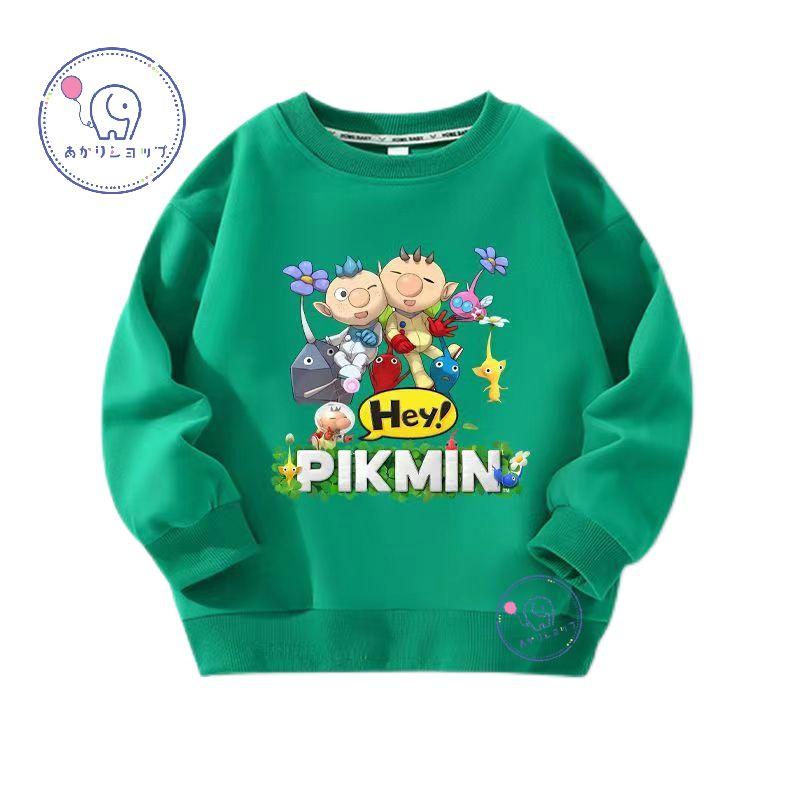 pikmin ピクミン パーカー 子供 キッズ グ トレーナー 長袖 Tシャツ 子供服 幼稚園服 キ...