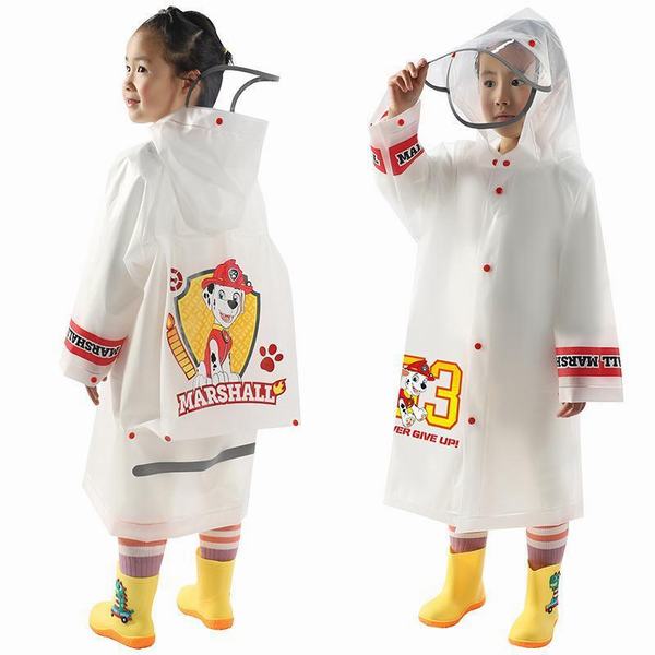 パウパトロール レインコート 雨具 二重キャップ ポンチョ キッズ ランドセル対応 レイングッズ 男の子 女の子 子供 保育園 幼稚園 遠足 アウトドア用品｜kurarastore｜02