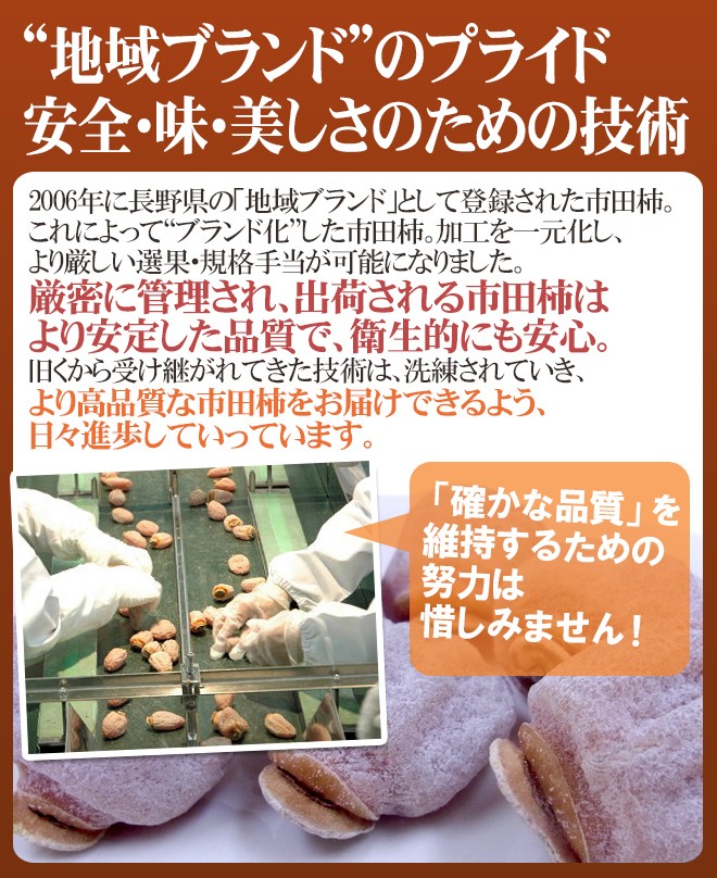 長野県産　信州産　干し柿　10kg 楽天市場】長野・南信州産 ”市田柿” 10玉 約280g 化粧箱 個包装【予約