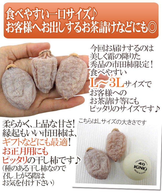 長野・南信州産 市田柿” L〜3L 約3kg【予約 12月中旬以降】 送料無料