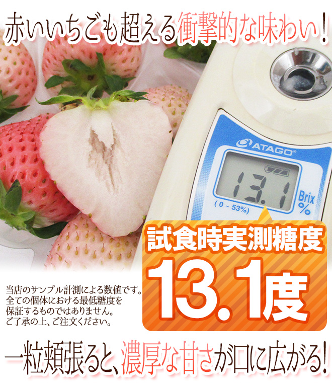 奈良県産 ”白いちご コットンベリー” 2pc×《2箱》（1pcあたり9〜15粒