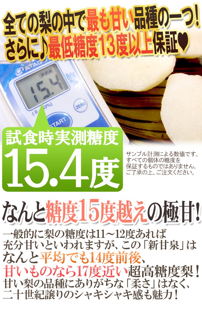 鳥取産 ”新甘泉（しんかんせん）梨” 訳あり 約10kg 大きさおまかせ