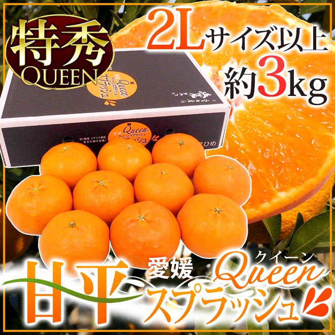 送料無料 愛媛産 甘平 愛媛queenスプラッシュ 特秀品 2lサイズ以上 8 12玉 約3kg 化粧箱 糖度13度以上 予約 1月中旬以降 Mohmmadiyon Com