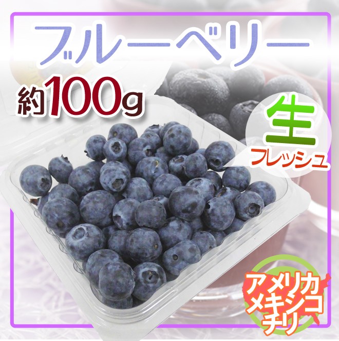 アメリカ チリ産他 ブルーベリー パック入り 約100g Bluebery100g くらし快援隊 通販 Yahoo ショッピング