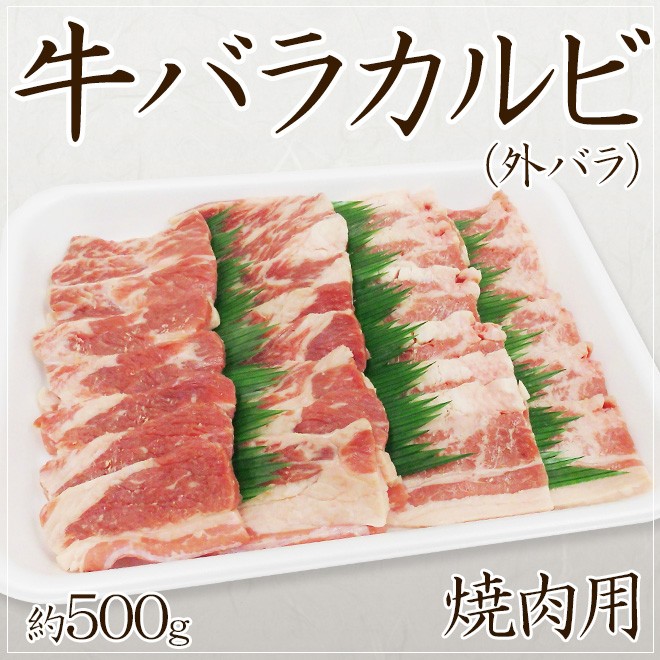 牛バラカルビ 焼肉用 外バラ 約500g U Barayk500g くらし快援隊 通販 Yahoo ショッピング