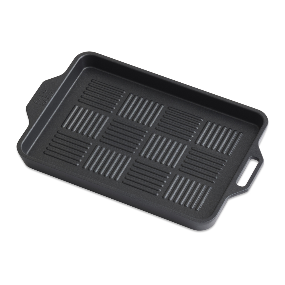 SAKuRAKu（サクラク） グリルにも使える解凍プレート ブラック モダン