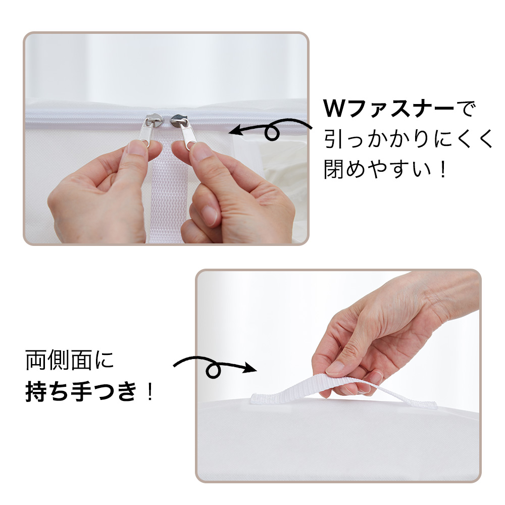 SAKuRAKu 一体型圧縮ボックス (布団一式用 約80×50×35cm) 収納ボックス