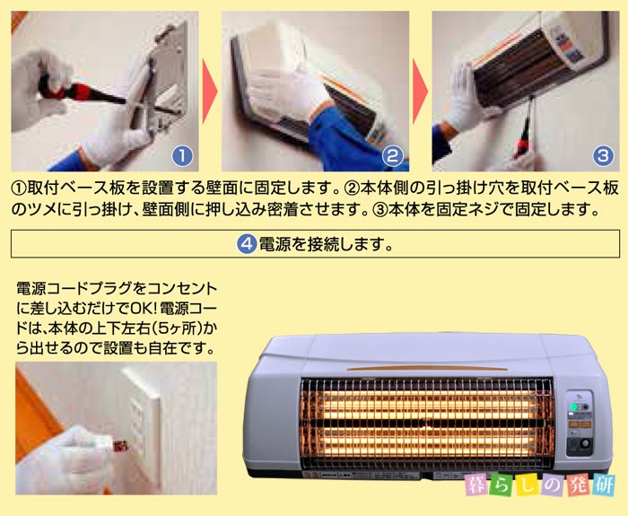 高須産業(TSK) 涼風暖房機 脱衣所・トイレ・小部屋用 非防水仕様