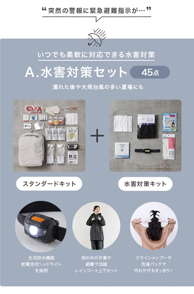 防災リュック 水害