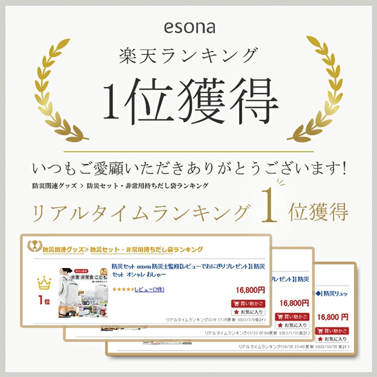防災リュック エソナ