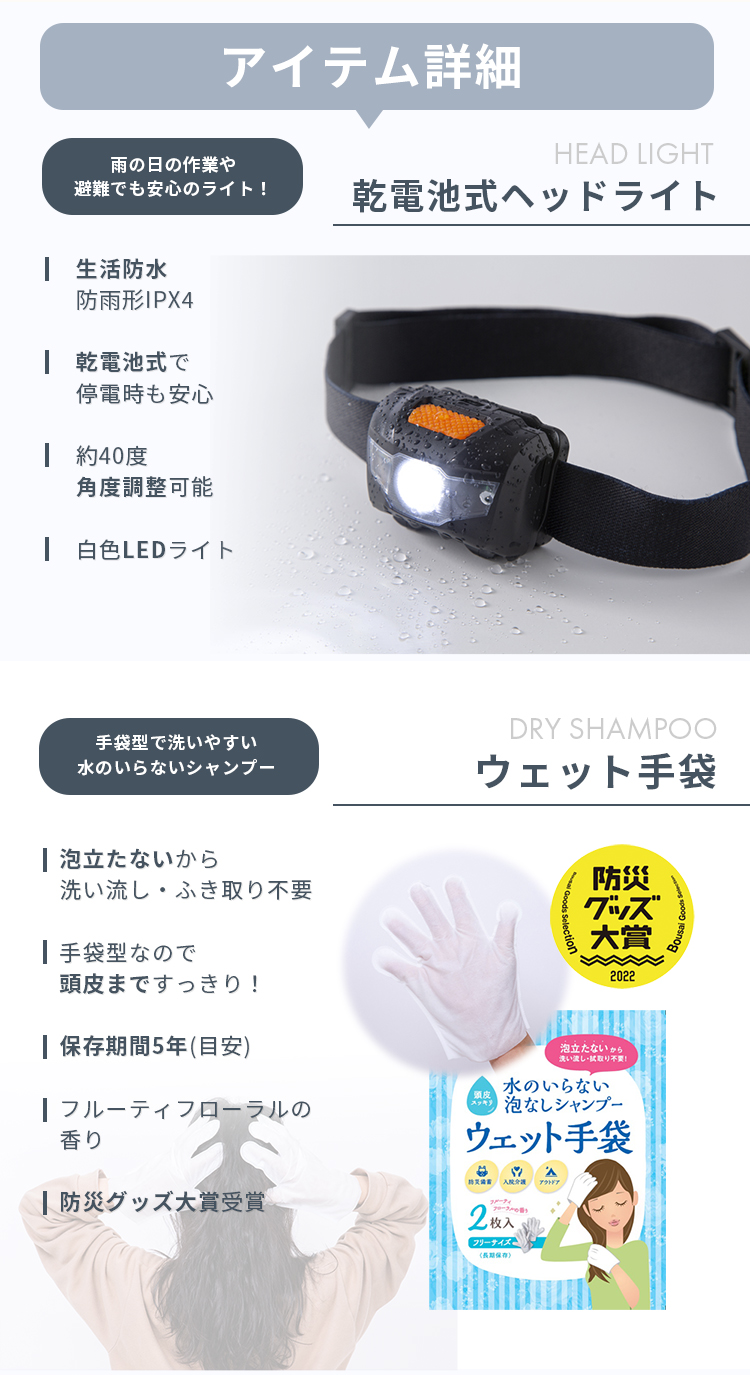 防災リュック 水害