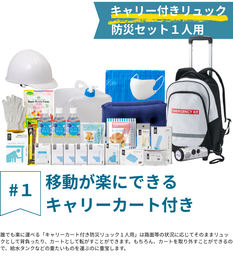 岸田産業 防災グッズ 防災セット 緊急防災 26点セット(2000A) 1人用