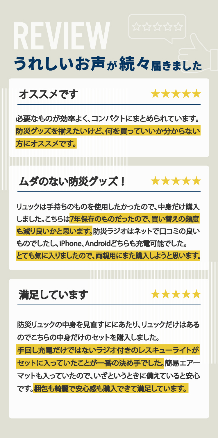 防災セット 中身だけ 