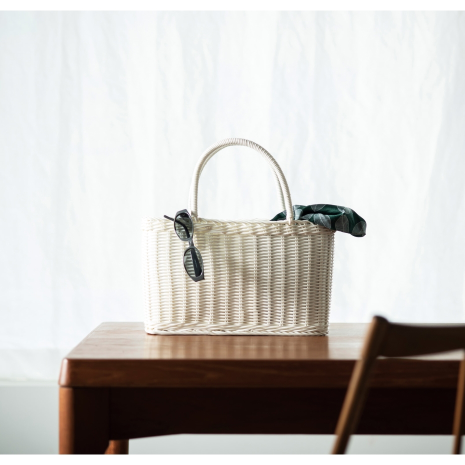 ちどり産業 PPかごスリムバッグ 91-16 ダークブラウン お取り寄せ (幅