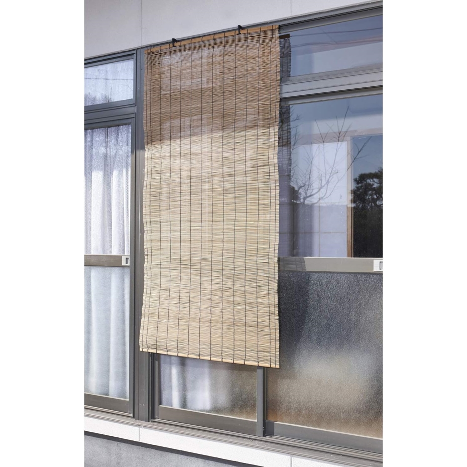 大島屋 防カビ加工 竹すだれ 屋外室内兼用 88×157cm ナチュラル